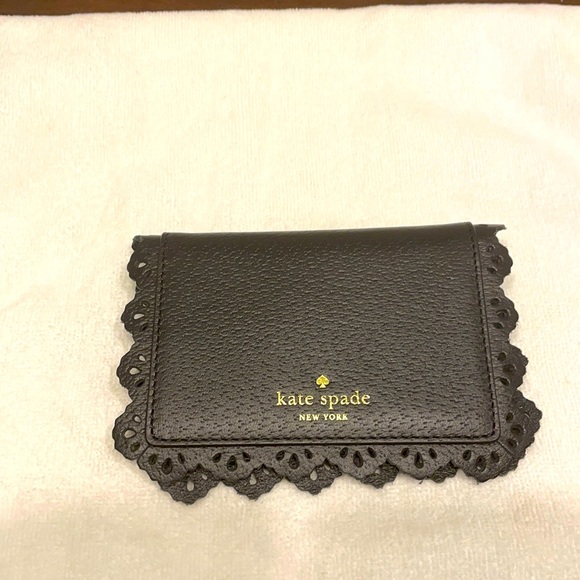 kate spade Handbags - Sold! Kate Spade ♠️ leather scalloped card holder!